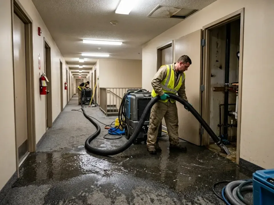 multi-unit-apartment-hallway-f-005 — frequently asked questions, Emergency Burst Pipe Water Extraction & Removal in Roland,…